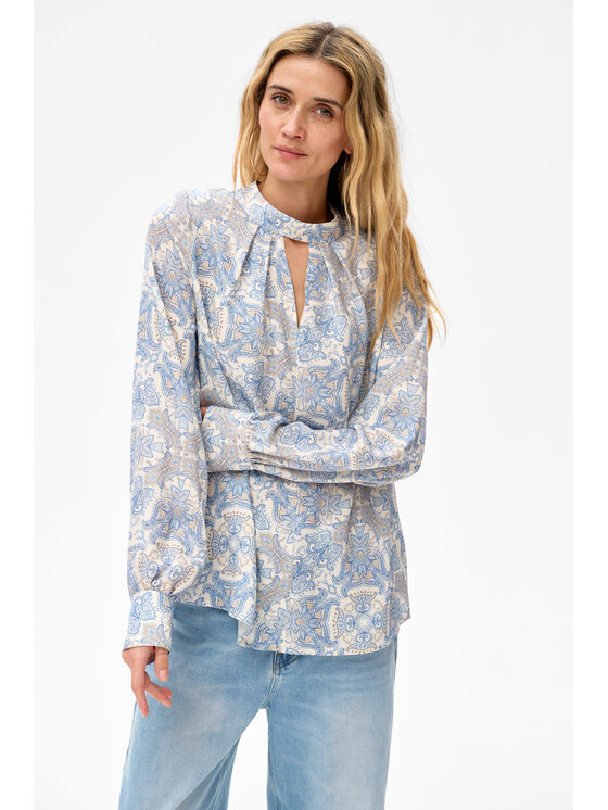 blue shadow blue shadow Bluzka Ika Niebieski Regular Fit
