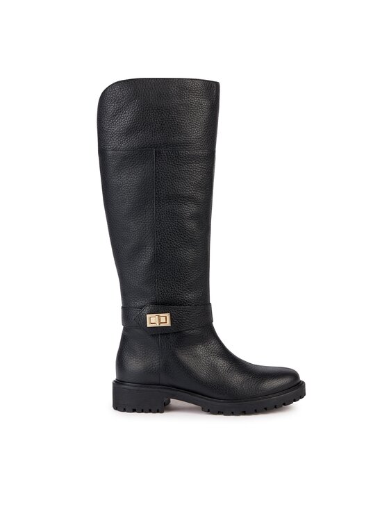 Geox Čižmy D Hoara D36FTD 00046 C9999 Čierna