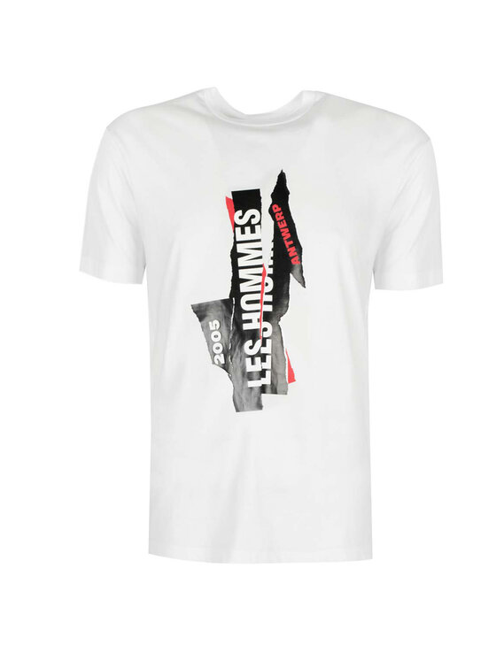 Les Hommes Les Hommes T-Shirt LJT224-710P | Logo Λευκό Regular Fit