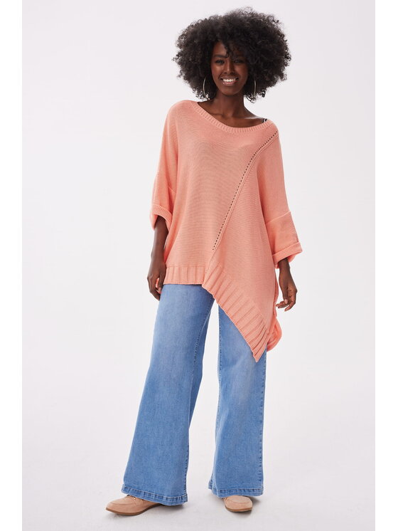 Sweter blue shadow, Rozmiar OS, Pomarańczowy, Gustti BS