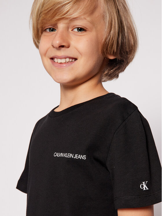 Calvin Klein Jeans Calvin Klein Jeans T-Shirt Chest Logo IB0IB00456 Μαύρο Regular Fit