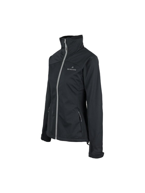Bergson Bergson Kurtka softshell CONTEXT SS Czarny Slim Fit