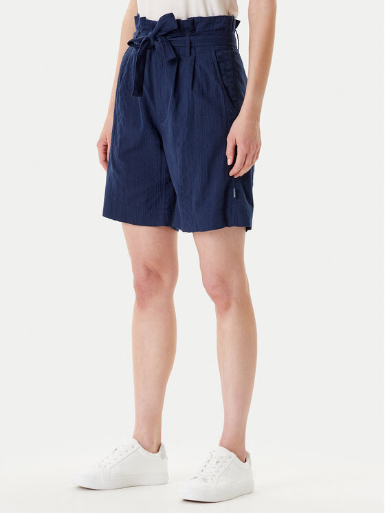 Mustang Mustang Шорти з тканини Darrah 1016586 Cиній Relaxed Fit