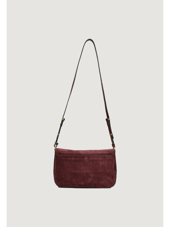 PINKO PINKO Borsetta LOVE SATCHEL CLASSIC SUEDE Marrone