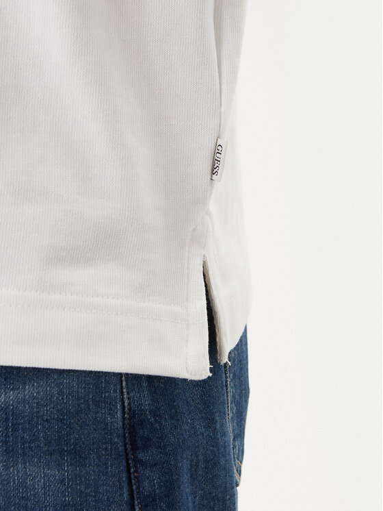 Guess Jeans Guess Jeans Polokošile M6GP13 KCYM1 Bílá Oversize