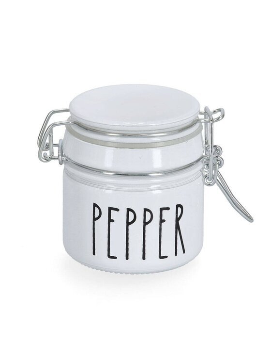 MIAhome MIAhome Słoik na przyprawy 100 ml MAKEDO PEPPER Biały