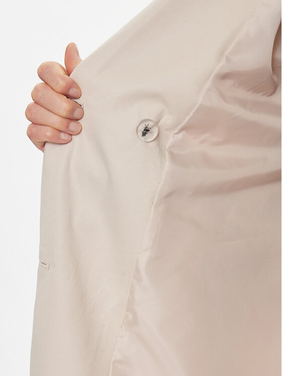 Pieces Pieces Trencz Scarlett 17146474 Beżowy Regular Fit