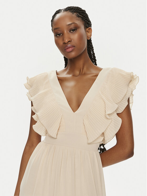 Rinascimento Rinascimento Coctailkleid CFC0119287003 Beige Regular Fit