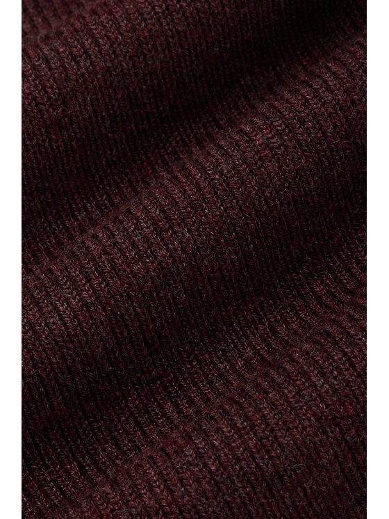 Lancerto Lancerto Sweter Baldir SW073225000063 Bordowy Regular Fit