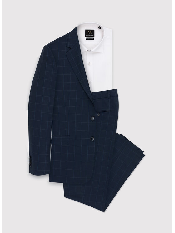 Pako Lorente Pako Lorente Spodnie garniturowe P23SP-6G-021 Granatowy Slim Fit