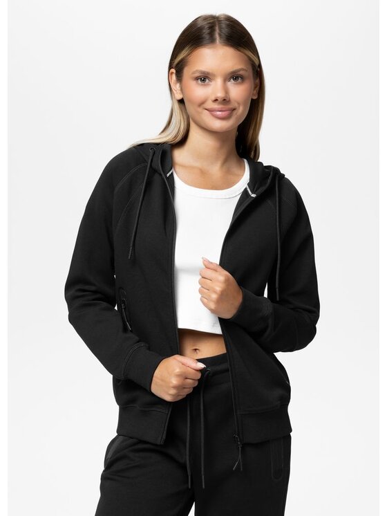 PITBULL PITBULL Bluza EXPLORY Czarny Regular Fit