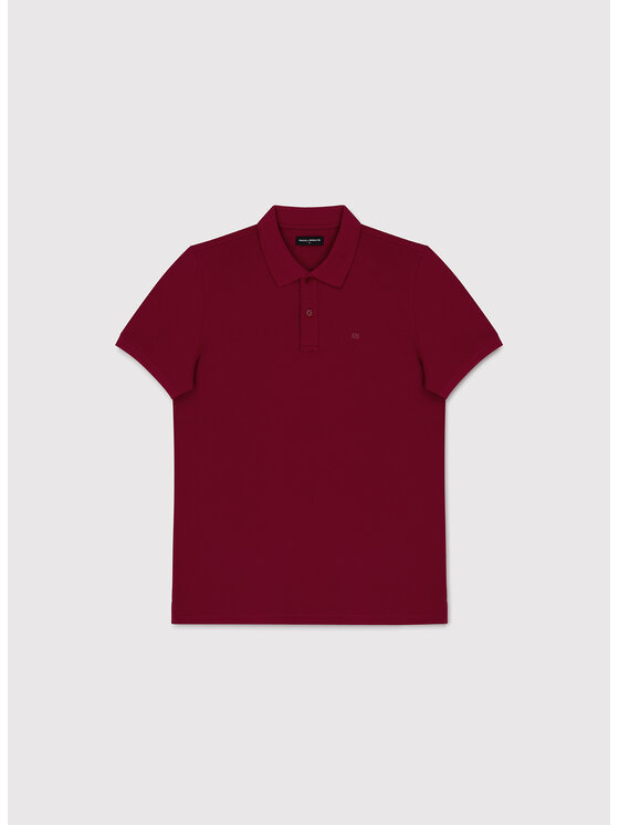 Pako Lorente Pako Lorente Polo P26SF-TX-003 Bordowy Classic Fit
