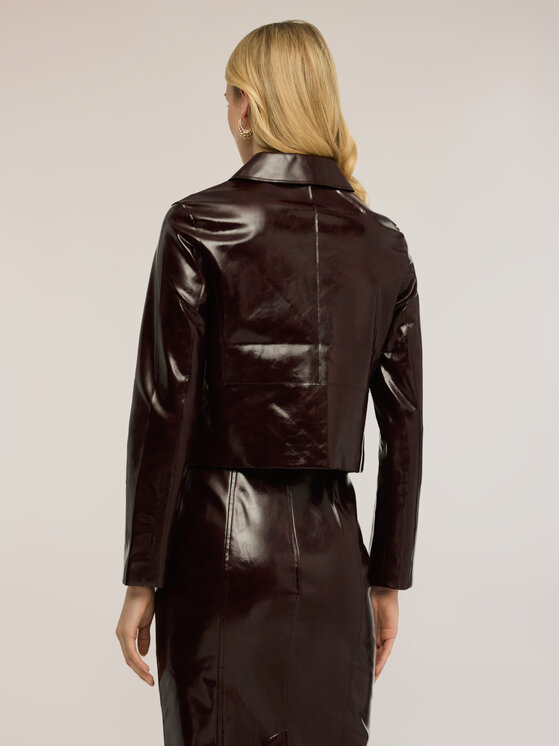 Motivi Motivi Giacca in similpelle R407Q001137N036 Bordeaux Regular Fit