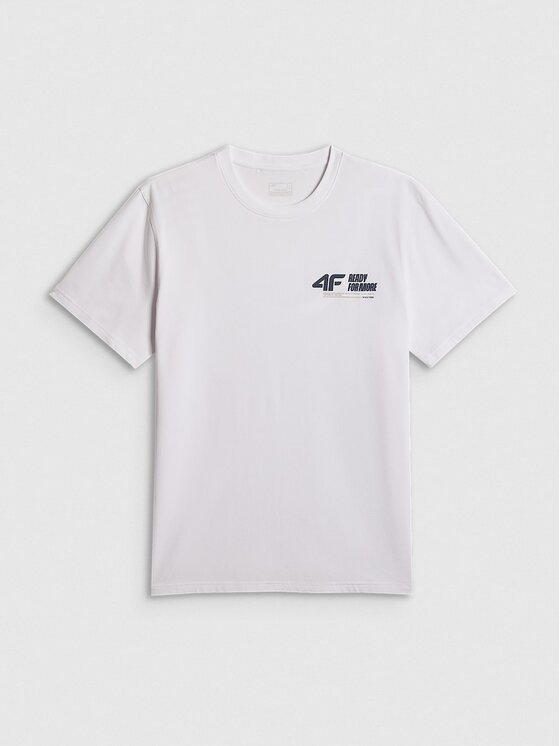 4F 4F T-shirt 4FRSS26TTSHM3992-10S Bianco Regular Fit
