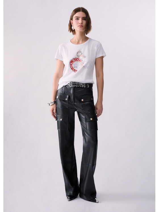 Liu Jo Liu Jo T-shirt WF6407JS923L9434 Bianco Regular Fit