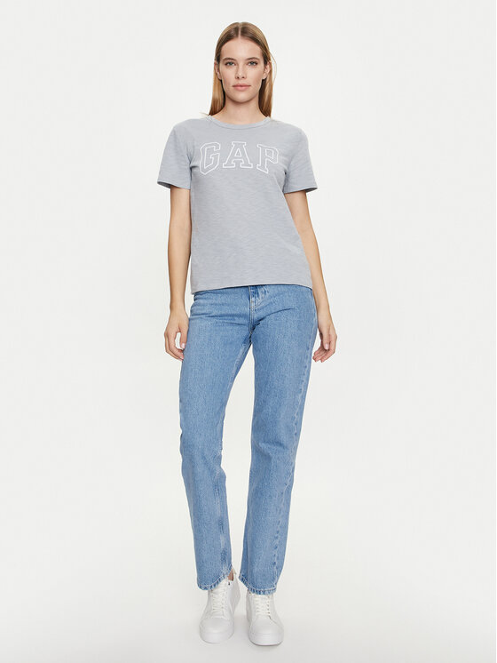 Gap Gap T-shirt 871344-00 Siva Regular Fit