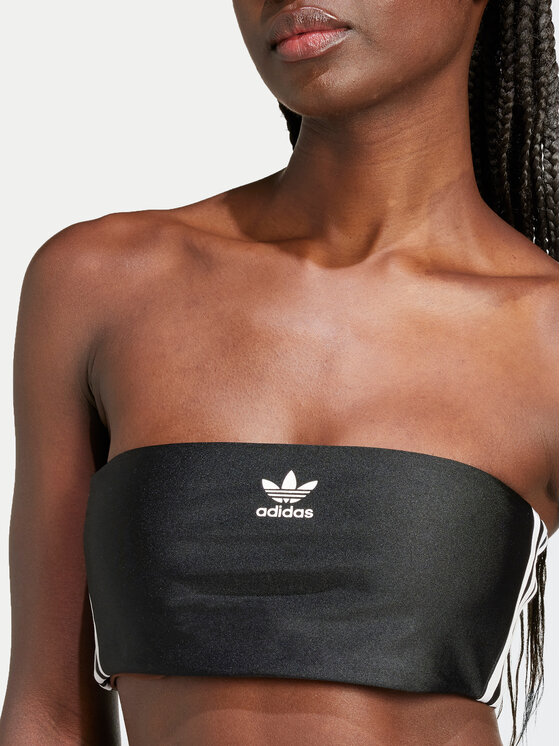 adidas adidas Top 3-Stripes Tube IX7823 Negru Slim Fit