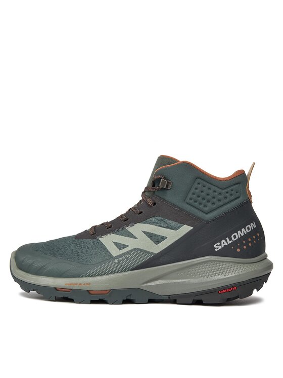 Salomon Salomon Παπούτσια πεζοπορίας Outpulse Mid GORE-TEX L47297600 Πράσινο