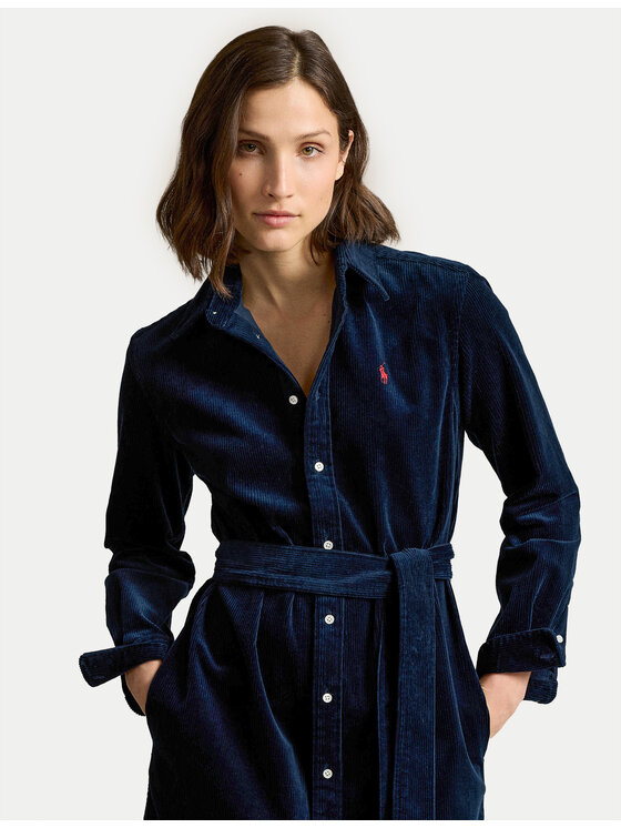 Polo Ralph Lauren Polo Ralph Lauren Hemdkleid 211941474005 Dunkelblau Regular Fit