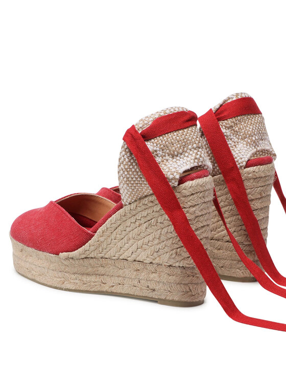 Castañer Castañer Espadryle Chiara/8ED/002 021668-604 Czerwony
