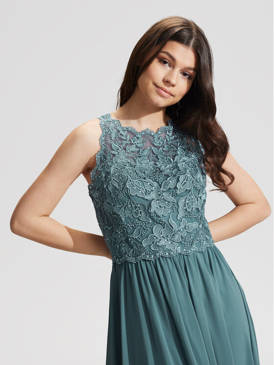 Hey Kyla Hey Kyla Večernja haljina 5AG046HK Zelena Regular Fit