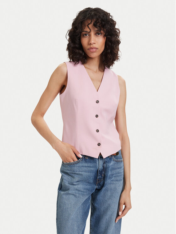 Tommy Hilfiger Tommy Hilfiger Weste WW0WW48882 Rosa Regular Fit