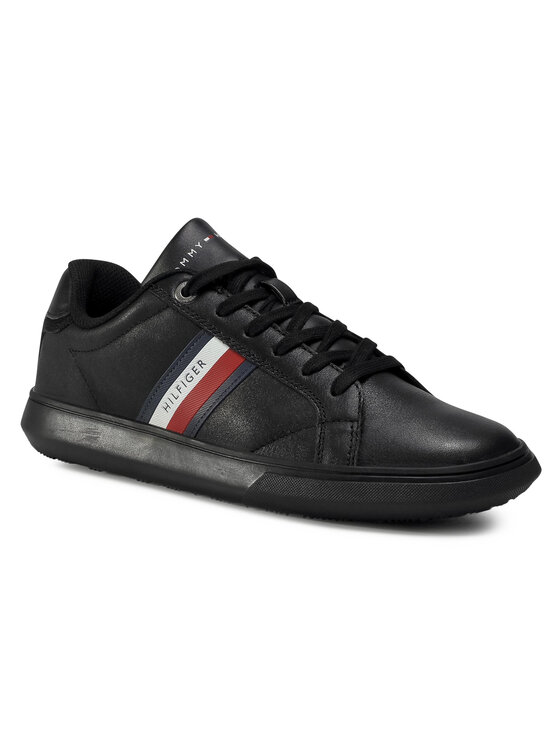 Tommy Hilfiger Laisvalaikio batai Essential Leather Cupsole FM0FM02987  Juoda • Modivo.lt