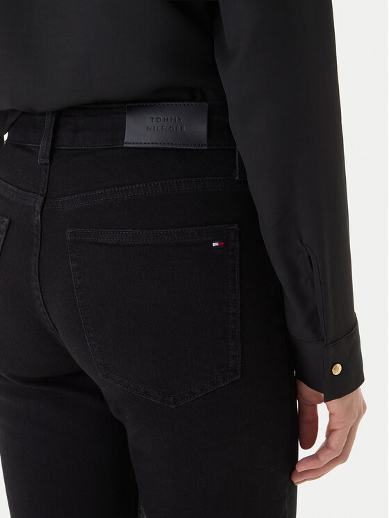 Tommy Hilfiger Tommy Hilfiger Blugi WW0WW46725 Negru Slim Fit