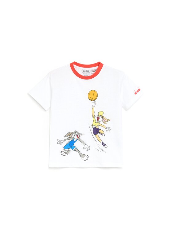 Diadora Diadora T-Shirt DIADORA JU.T-SHIRT SS WB Biały Regular Fit