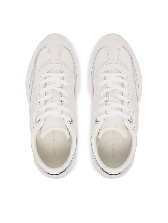 Tommy Hilfiger Tommy Hilfiger Superge Th Modern Sporty Runner Leather FW0FW09590 Bela