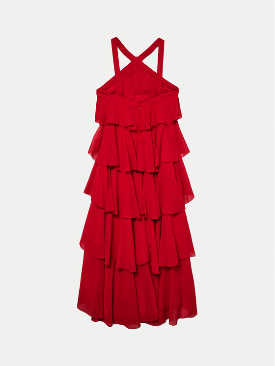 Vero Moda Vero Moda Večerné šaty Felicia 10295237 Červená Slim Fit