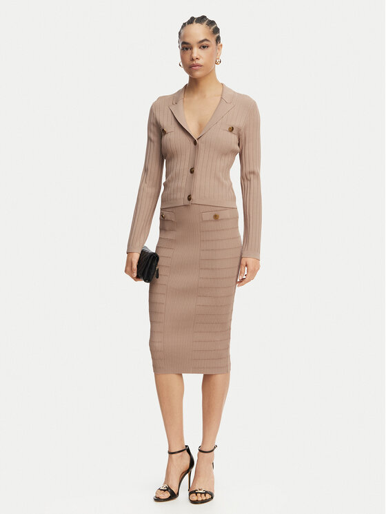 Guess Guess Kardigan W5YR11 Z0130 Bež Regular Fit