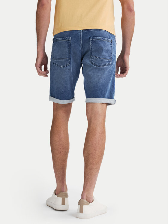Petrol Industries Petrol Industries Džínsové šortky M-ROS-SHO001 Modrá Slim Fit