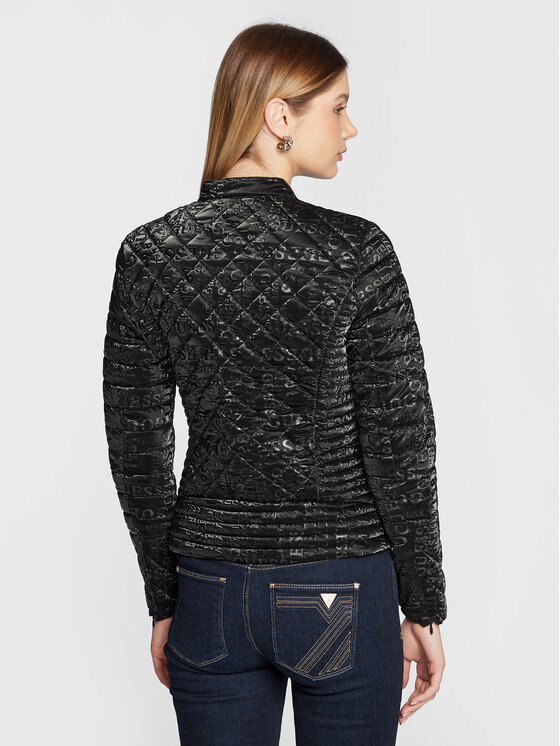 Guess Guess Demisezoninė striukė Vona W3RL15 WEP10 Juoda Slim Fit