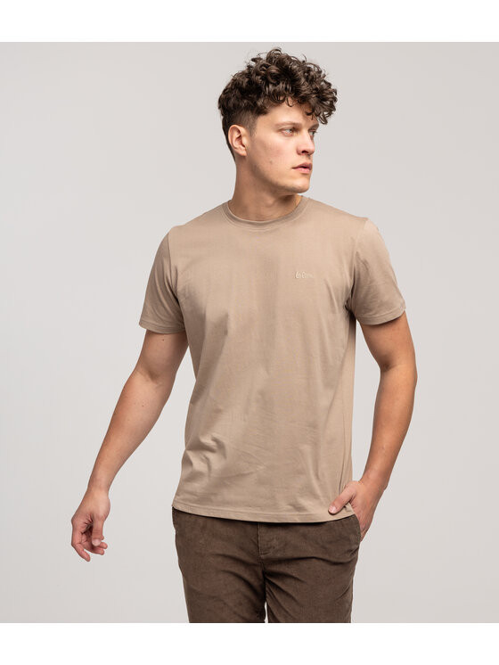 Lee Cooper Lee Cooper T-Shirt OBUTCH 0875 Beżowy Regular Fit