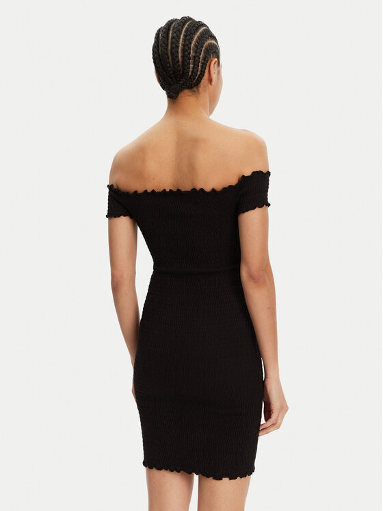 Tommy Jeans Tommy Jeans Rochie de vară DW0DW20298 Negru Slim Fit