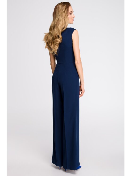 Stylove Stylove Kombinezon S115 Granatowy Wide Leg
