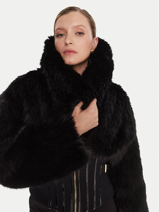 Elisabetta Franchi Elisabetta Franchi Γούνα GB-05A-57E2-V980 Μαύρο Regular Fit