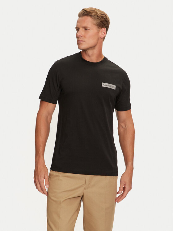 Calvin Klein Tričko K10K113594 Čierna Regular Fit
