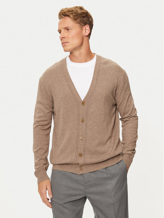 Sisley Sisley Кардиган 1041S600M Бежевий Regular Fit