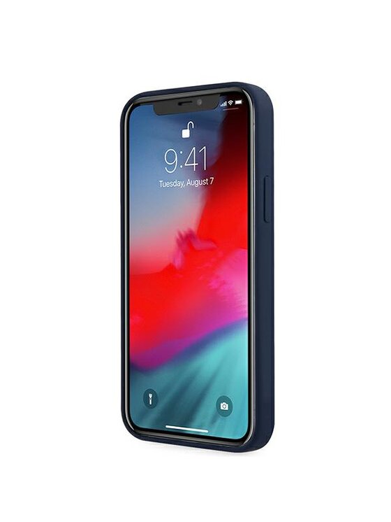 Guess Guess Etui na telefon iPhone 12 Pro Max Niebieski