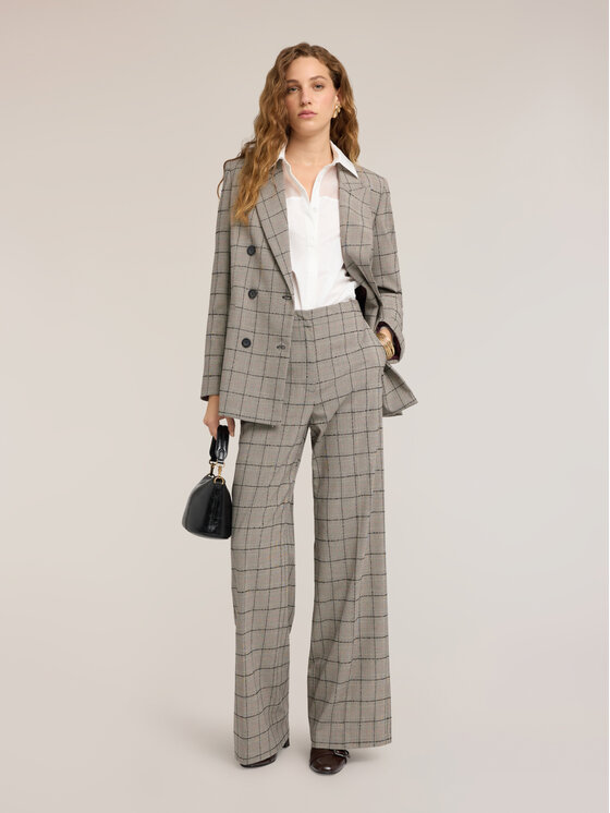 Motivi Motivi Pantaloni di tessuto P255Q104793N0R2 Grigio Over Fit