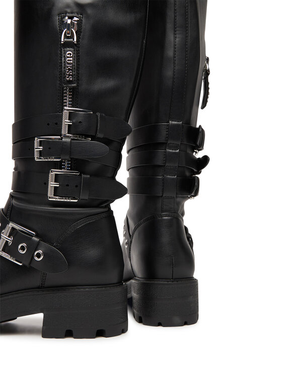 Guess Guess Ботуши FLFYNK ELE11 Черен
