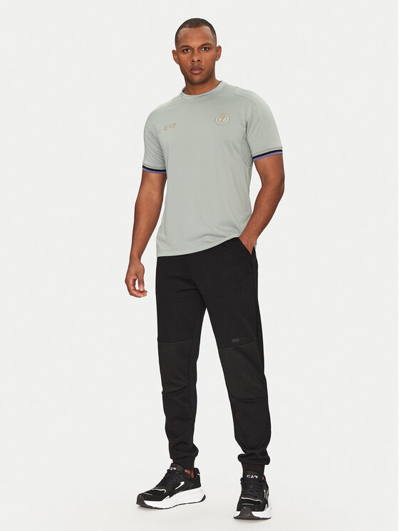 EA7 Emporio Armani EA7 Emporio Armani Koszulka techniczna 7M000256 AF13537 U9024 Zielony Regular Fit