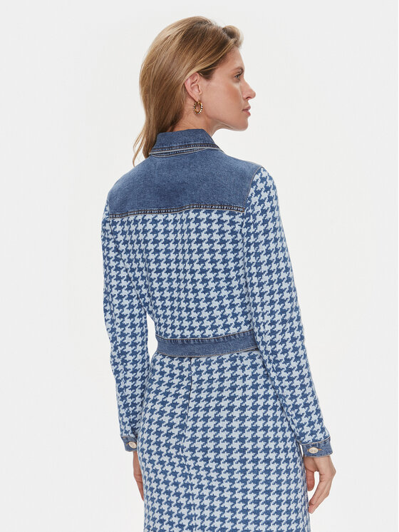 Guess Guess Τζιν μπουφάν Tweed W4RN55 D59L1 Μπλε Regular Fit