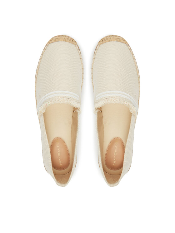 Tommy Hilfiger Tommy Hilfiger Espadrilles Fringe Canvas Closed Espadrille FW0FW08881 Bézs