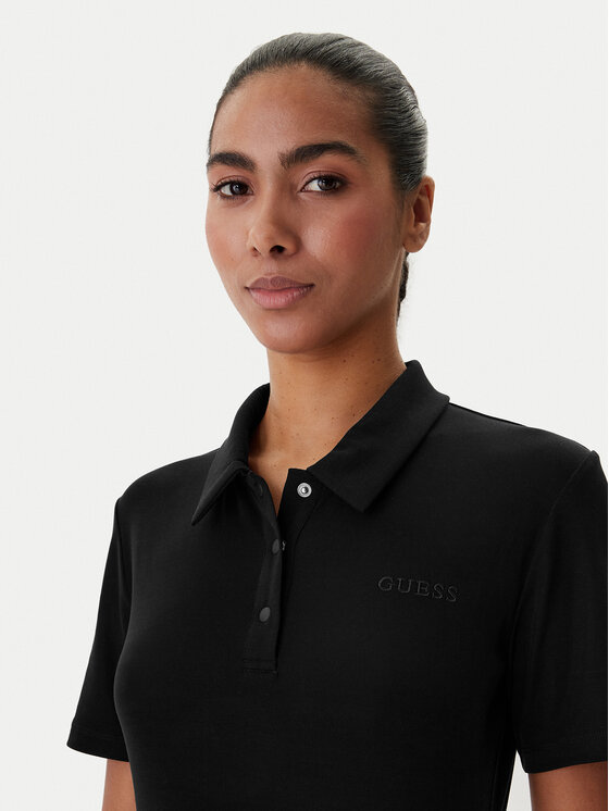 Guess Guess Боді V6RP00 KD772 Чорний Slim Fit