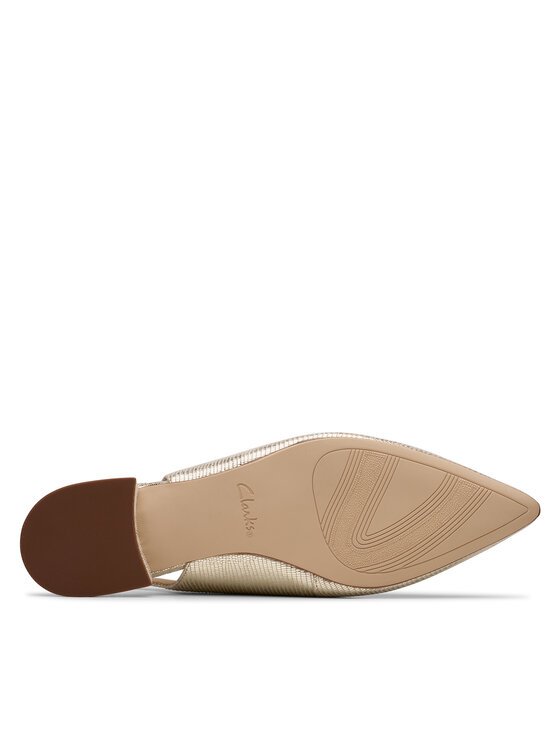 Clarks Clarks Baleriny Sensa15 Shine 26181315 Złoty