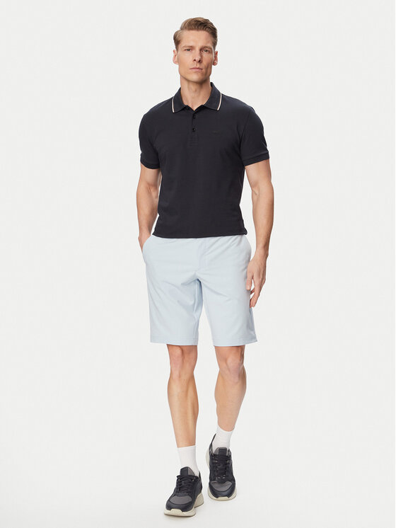 BOSS BOSS Bavlnené šortky S Commuter 10.5 Inch 50540337 Svetlo modrá Slim Fit