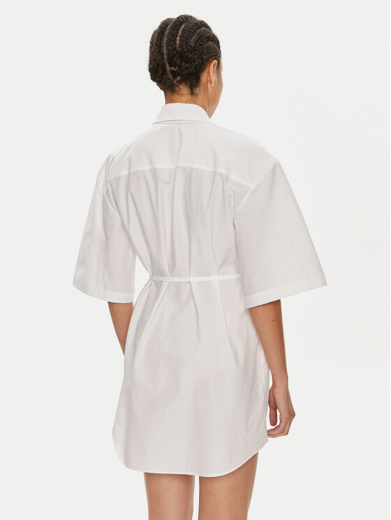 HUGO Hugo Pluusikleit Emedia 50512828 Valge Relaxed Fit